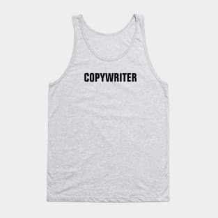 Copywriter - Black Text Tank Top